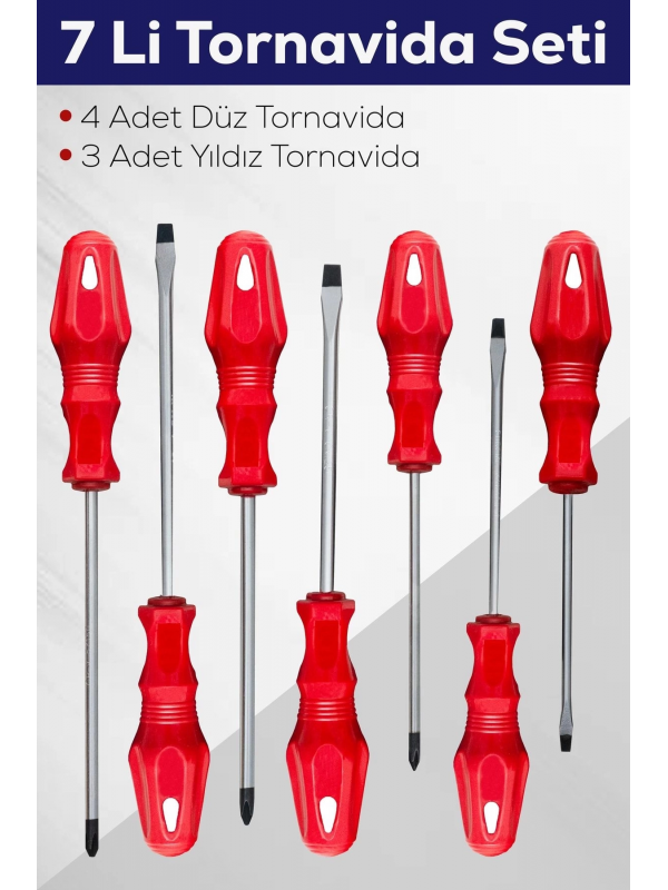 7'li Tornavida Seti (4  Düz Tornavida 3  Yıldız Tornavida)&hellip;