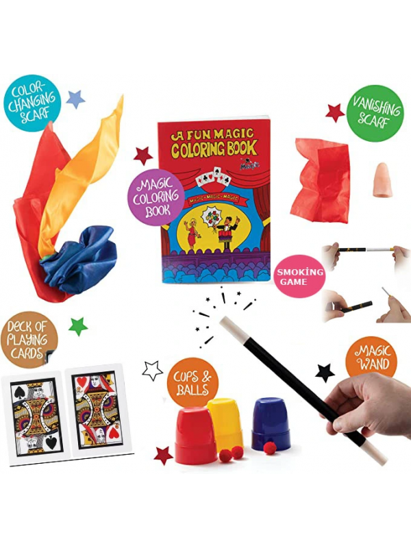 7 Parçalık Lüks Sihirbazlık Seti ( Defter-mendilli Parmak-deste-iskamb&hellip;