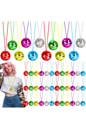 70'ler 80'ler Ve 90'lar Temalı Disko Topu Kolye S&hellip;