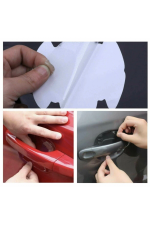 8 Adet Araba Kapı Kolu Koruyucu Çizilme Önleyici Şeffaf Sticker Fi…