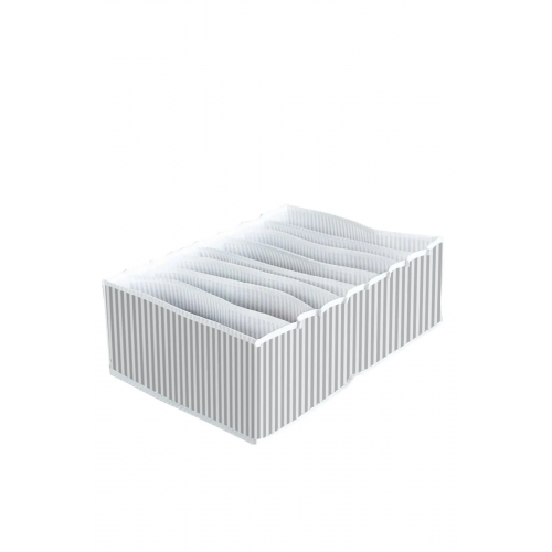 8 Bölmeli  Xl Pratik Bölmeli Çekmece Düzenleyici Organizer(iç Çamaşırı Kravat Çorap Düzenleyici)