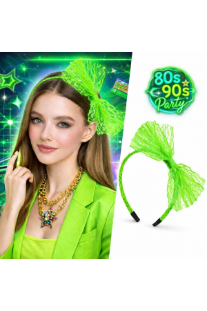 80’ler 90’lar Neon YeÅŸil Dantel Taç Fiyonklu… 80’ler 90’lar Neon YeÅŸil Dantel Taç Fiyonklu…