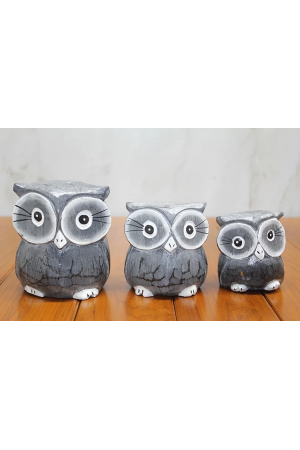 Ahşap 3'lü Baykuş Seti Polos:2… Ahşap 3'lü Baykuş Seti Polos:2…