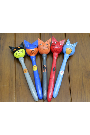 Ahşap 5'li Marakas Seti Polos:13&hellip;