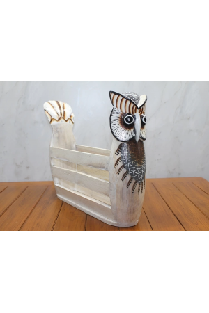 Ahşap Baykuş Gazetelik Okas-9&hellip;