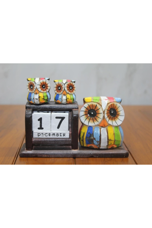 Ahşap Baykuş Takvim Polos-18&hellip;