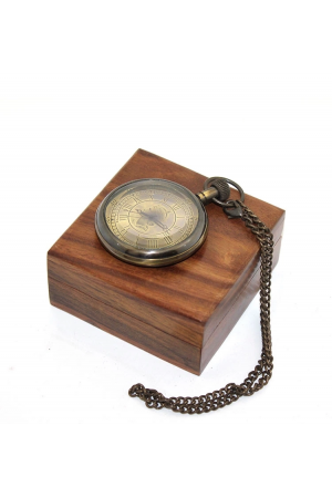 Ahşap Kutulu Pirinç Köstekli Saat 16154…