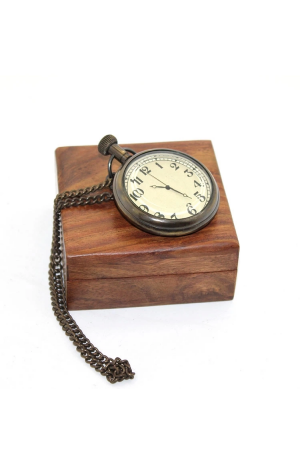 Ahşap Kutulu Pirinç Köstekli Saat 16155…