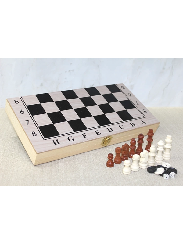 Ahşap Kutulu Satranç Ve Tavla Seti Alk4022&hellip;