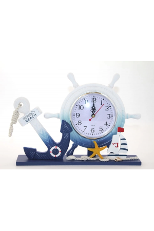 Ahşap Marin Dümenli Saat Alk2454…