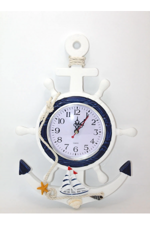 Ahşap Marin Duvara Asmalı Dümenli Saat Alk2446…