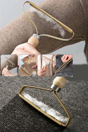 AhÅŸap Saplı Metal Kazak - Elbise - Halı Tüyü Temizleme Çift Tara… AhÅŸap Saplı Metal Kazak - Elbise - Halı Tüyü Temizleme Çift Tara…