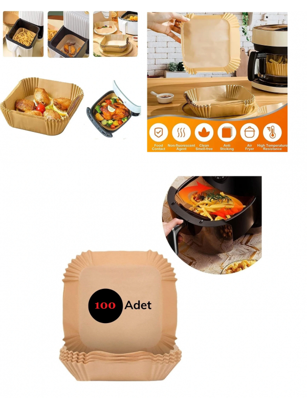 Airfreyer Fritöz Kağıdı Kare Xl / Xxl 100lü&hellip;