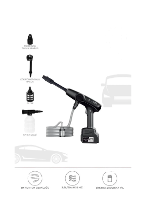 Akülü Şarjlı Yüksek Basınçlı Oto Araba Bahçe Yıkama,temizlem… Akülü Şarjlı Yüksek Basınçlı Oto Araba Bahçe Yıkama,temizlem…