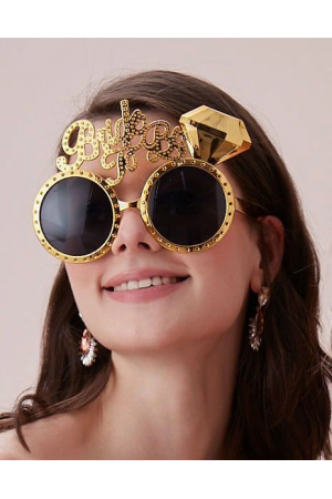 Altın Renk Bride To Be Yazılı Gelin Gözlüğü 15x10 Cm&hellip;