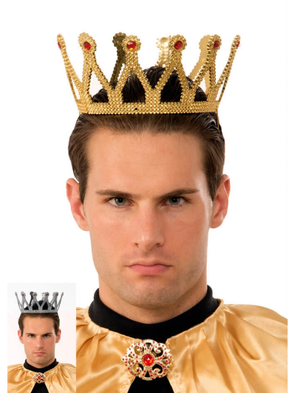 Altın Renk Çocuk Ve Yetişkin Uyumlu Kral Tacı&hellip;