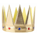 Altın Renk Eva Yumuşak Kral Kraliyet Tacı Yetişkin Çocuk Uyumlu 55 Cm