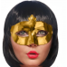 Altın Renk Kostüm Partisi Ekstra Parlak Balo Maskesi 15x10 Cm