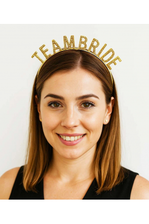 Altın Renk Team Bride Taç Plastik – Gelin Ve Nedime Tacı&hellip;