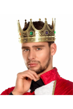Altın Renk Yetişkin Çocuk Uyumlu Kral Tacı 60 Cm… Altın Renk Yetişkin Çocuk Uyumlu Kral Tacı 60 Cm…