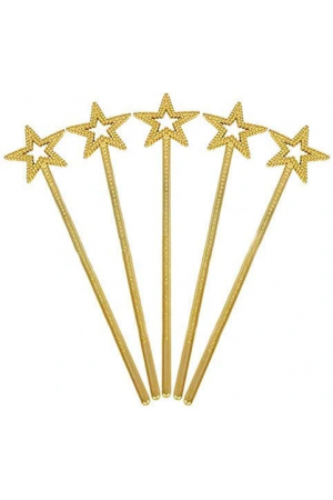 Altın Renk Yıldız Peri Asası Peri Değneği 34 Cm 1 Adet&hellip;