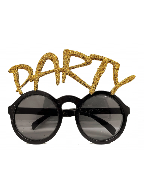 Altın Simli Party Yazılı Parti Gözlüğü Show 15x7 Cm&hellip;