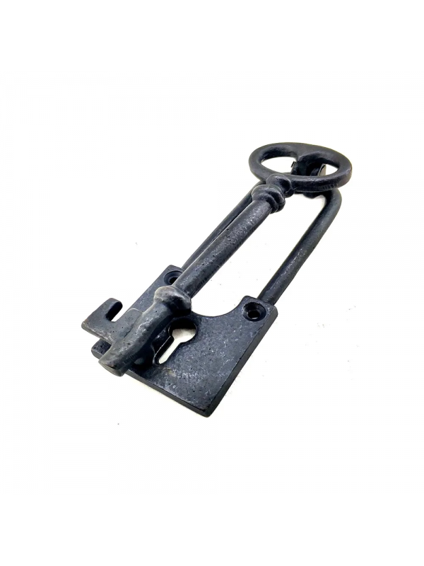 Antika Tarz Dekoratif Pirinç Anahtar Kapı Tokmağı, Taktak - 170x60mm, &hellip;