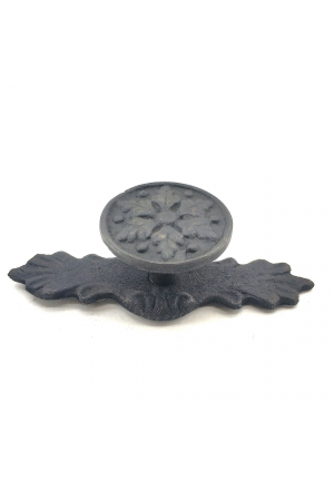 Antika Tarz Dekoratif Pirinç Çiçek Düğme - 27x70 Mm, Oksit…