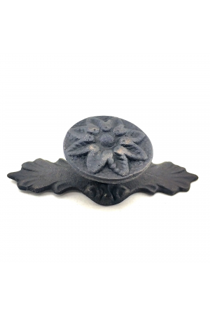 Antika Tarz Dekoratif Pirinç Çiçek Düğme - 29x70 Mm, Oksit…