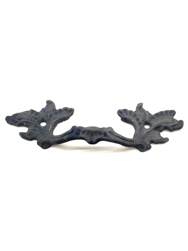 Antika Tarz Dekoratif Pirinç Çiçek Kapı Kulbu - 40x125 Mm, Oksit&hellip;