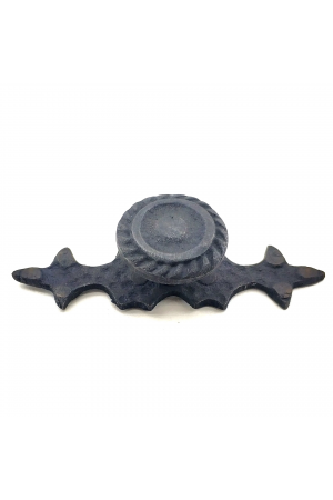 Antika Tarz Dekoratif Pirinç Çizgili Düğme - 25x80 Mm, Oksit…