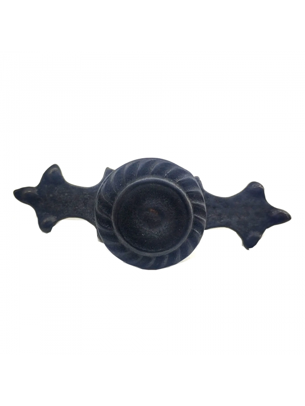 Antika Tarz Dekoratif Pirinç Çizgili Düğme - 35x100 Mm, Büyük, Oksit&hellip;