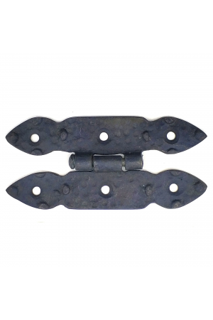 Antika Tarz Dekoratif Pirinç Düğmeli Menteşe - 117x57 Mm, Oksit&hellip;