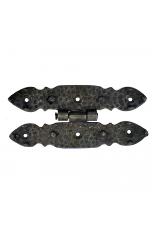 Antika Tarz Dekoratif Pirinç Düğmeli Menteşe - 142x69 Mm, Oksit&hellip;