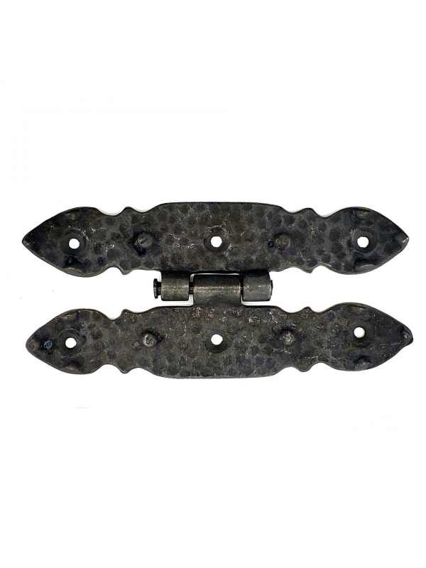 Antika Tarz Dekoratif Pirinç Düğmeli Menteşe - 142x69 Mm, Oksit&hellip;