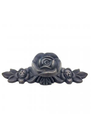 Antika Tarz Dekoratif Pirinç Gül Düğme - 30x100 Mm, Oksit&hellip;