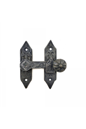 Antika Tarz Dekoratif Pirinç Kapı, Pencere Mandalı - 86x72 Mm, Oksit&hellip;