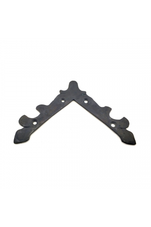 Antika Tarz Dekoratif Pirinç Lale Köşe Gönye - Üst, 133x133 Mm, Oksit&hellip;