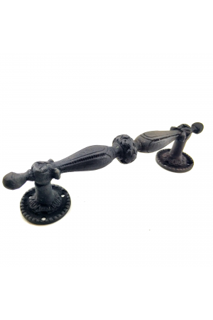 Antika Tarz Dekoratif Pirinç Sütun Çekme Kapı Kolu - 219x49 Mm, Oksit&hellip;