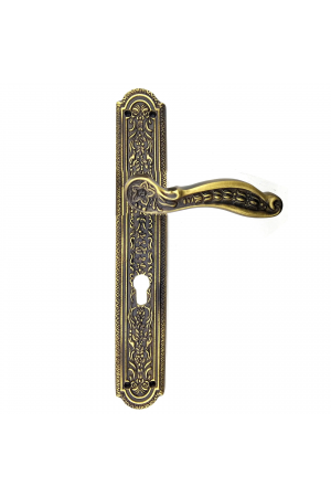 Antika Tarz Dekoratif Pirinç Ulu Model Desenli Oda Kapı Kolu - 354x57 Mm&hellip;