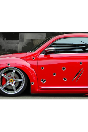 Araba Çıkartmaları 3d Kurşun Delik Sticker&hellip;