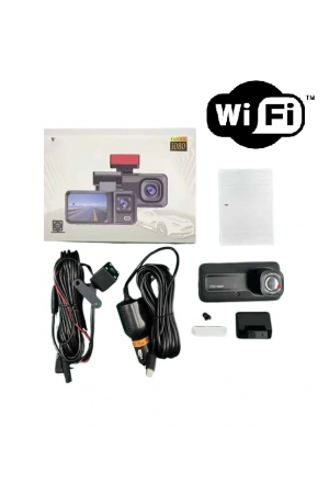 Araç Kamerası - 3 Kameralı Wifi Ön , İç Ve Arka Full Hd Dvr Ara…