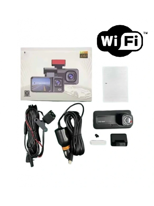 Araç Kamerası - 3 Kameralı Wifi Ön , İç Ve Arka Full Hd Dvr Araç İ&hellip;