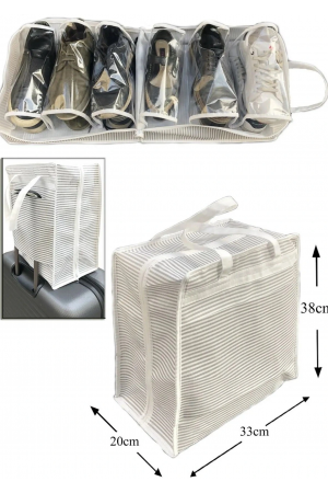 Ayakkabı Saklama Ve Taşıma Çantası (çizgili Model) Shoe Tote&hellip;
