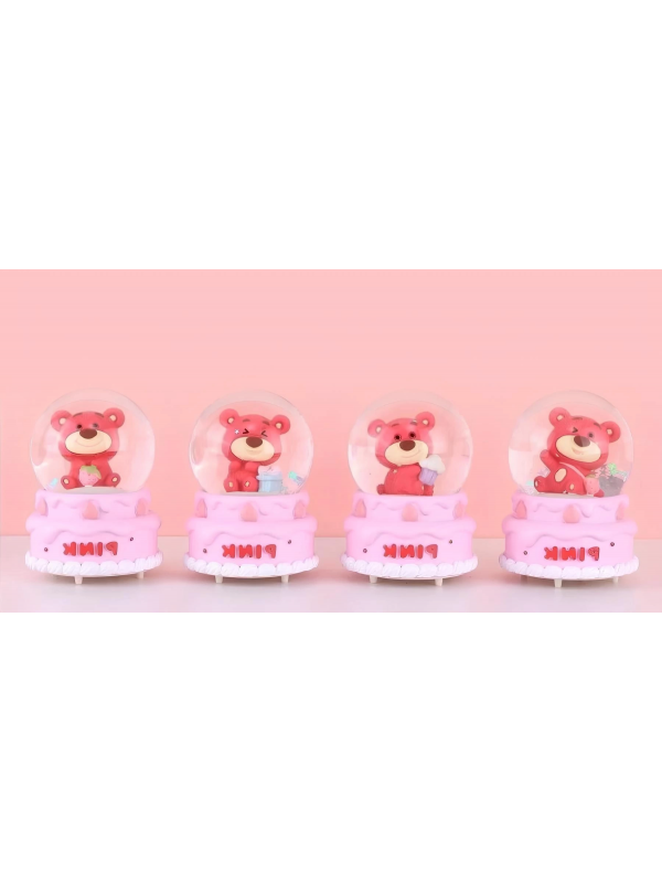 Ayıcıklı Işıklı Kar Küresi 7 Cm Alk3102&hellip;