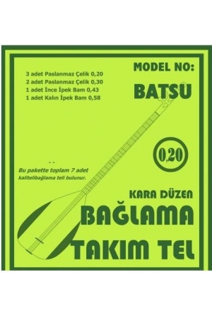 Bağlama Aksesuar Tam Takım Tel 0.20 Batsu&hellip;