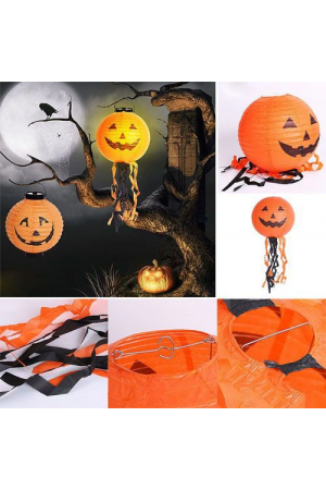 Balkabağı Kağıt Japon Led Süs - Kabak Dekor Yuvarlak Fener Süs 2… Balkabağı Kağıt Japon Led Süs - Kabak Dekor Yuvarlak Fener Süs 2…