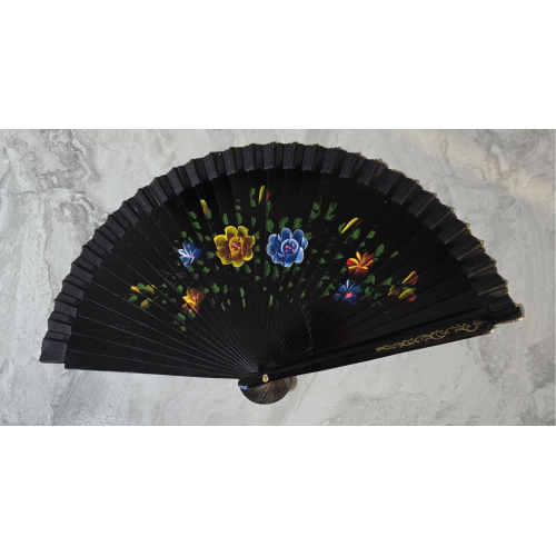 Bambu Çift Taraflı Siyah Yelpaze 12'li Paket Bambu Çift Taraflı Siyah Yelpaze 12'li Paket