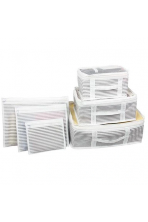 Bavul İçi Düzenleyici Valiz  Organizer 6 Lı Set - Çizgili&hellip;
