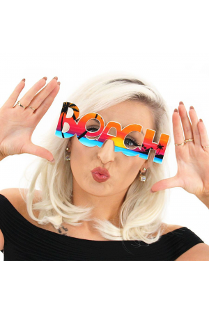 Beach Yazılı Parti Gözlüğü Yaza Merhaba Hawaii Show Gözlüğü 19x6&hellip;